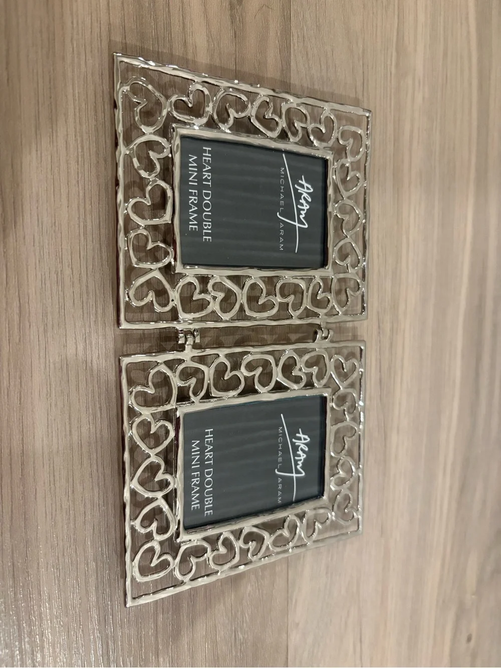 Michael Aram Silver Double Heart Frame